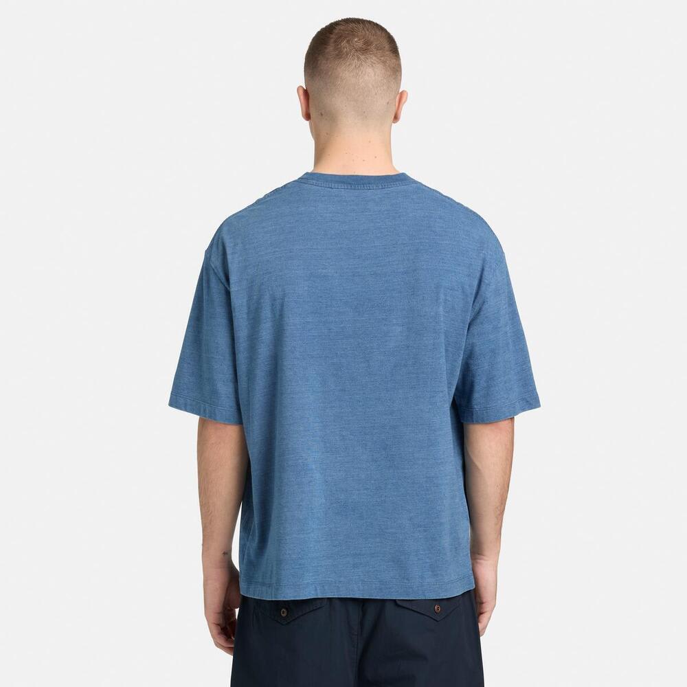 インディゴ 半袖 Tシャツ メンズ image number 4