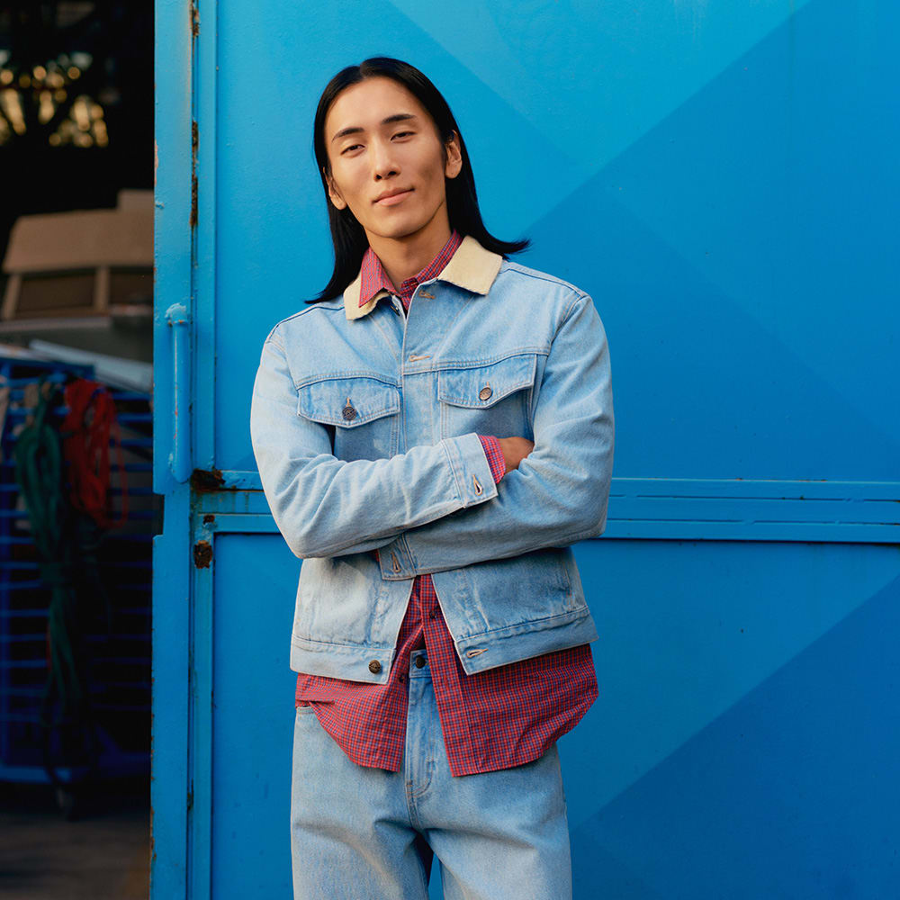 コーデュロイ カラード デニム ジャケット ユニセックス image number 1