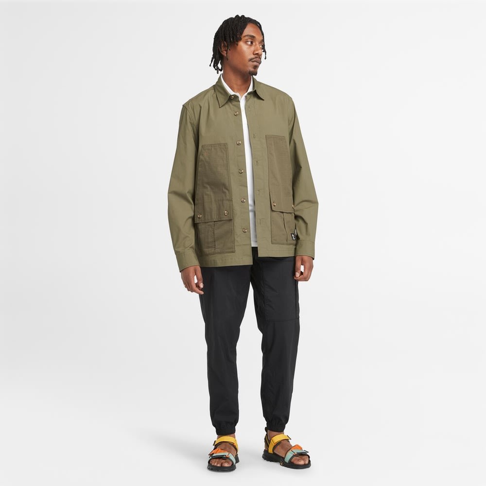 ユーティリティ ミックス メディア オーバーシャツ メンズ image number 1