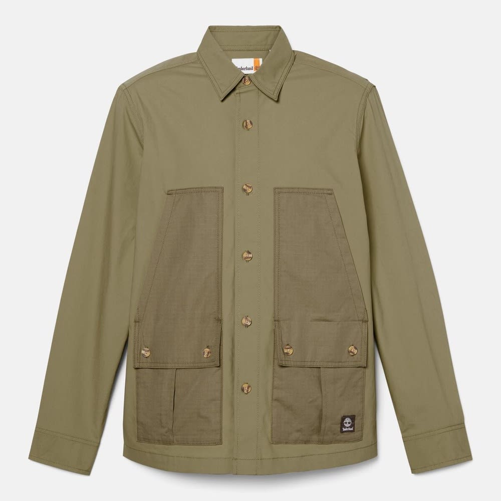 ユーティリティ ミックス メディア オーバーシャツ メンズ image number 4