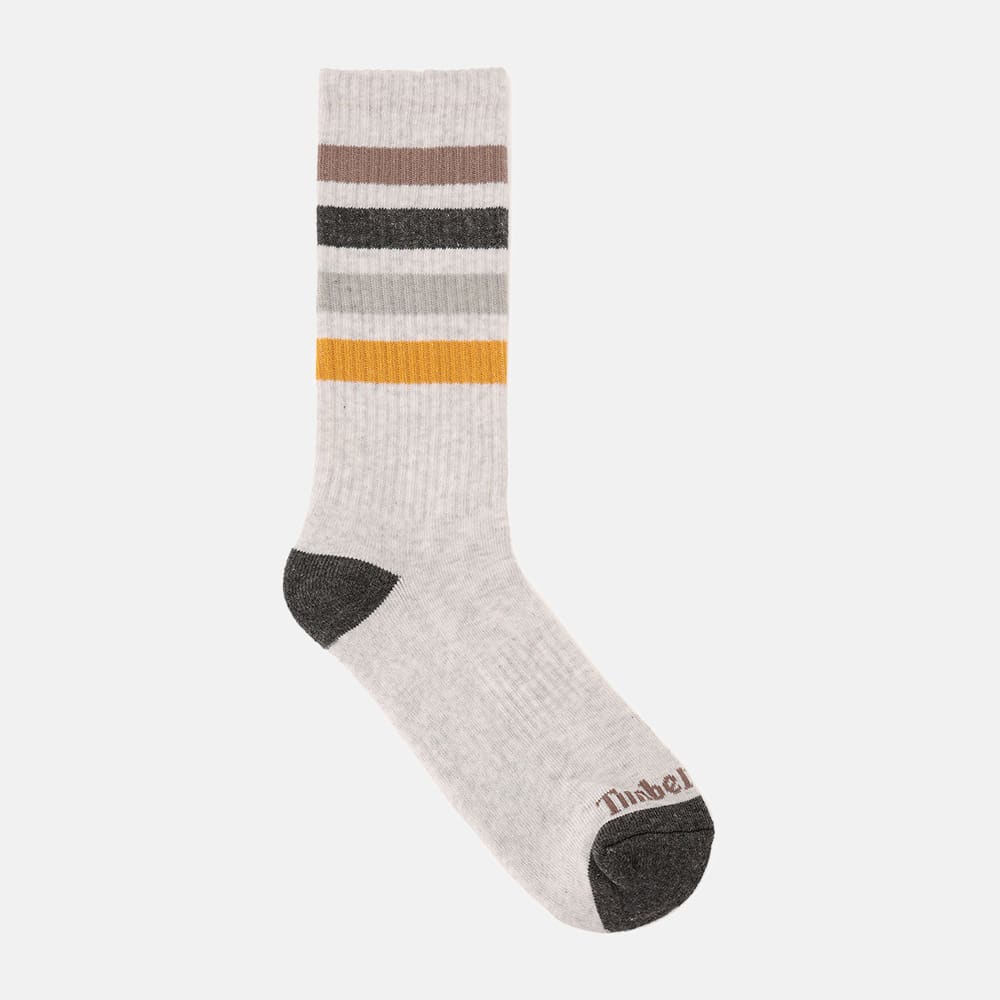 2ペア クアッド ストライプ クルー ソックス メンズ image number 1