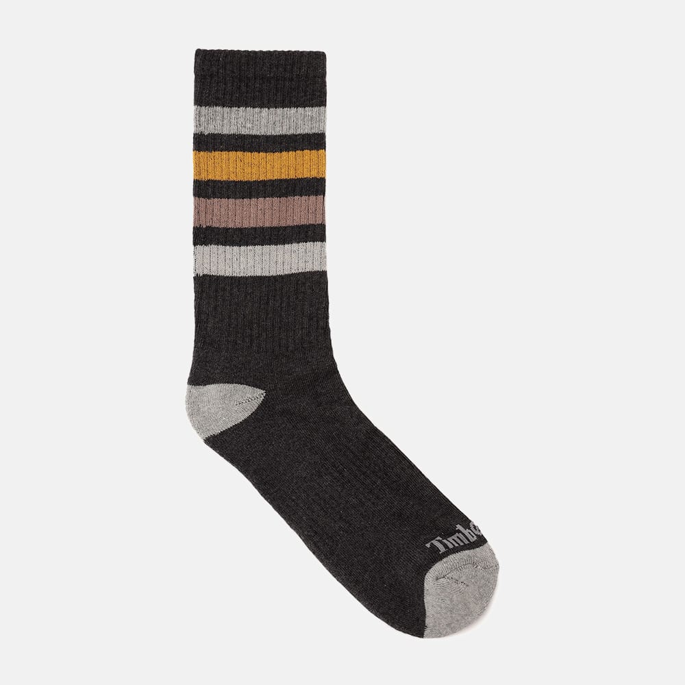 2ペア クアッド ストライプ クルー ソックス メンズ image number 5