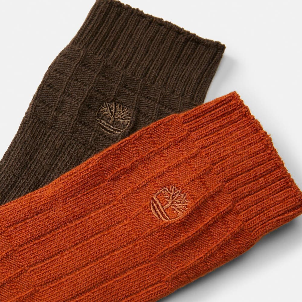 2パック テクスチャー ソックス メンズ image number 1