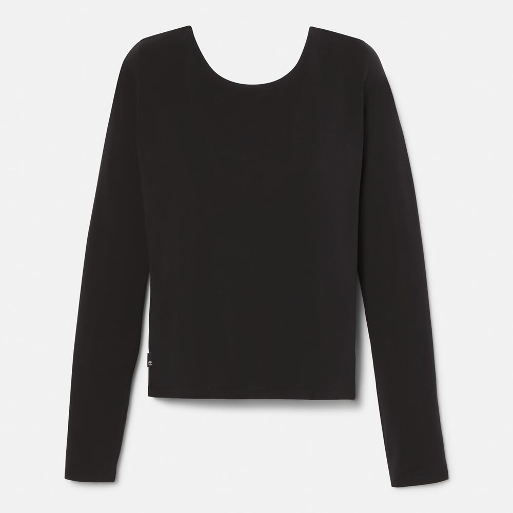 長袖 スリムフィット Tシャツ レディース image number 4