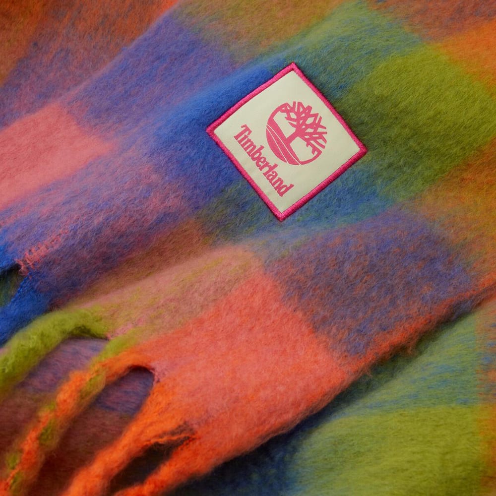 ブラッシュド マルチ チェック スカーフ image number 1