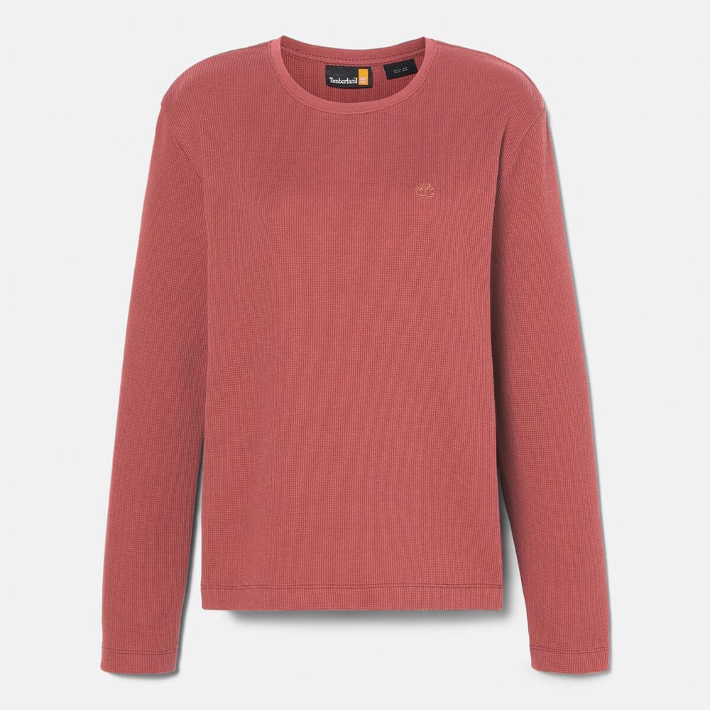 長袖 ワッフル Tシャツ レディース image number 3