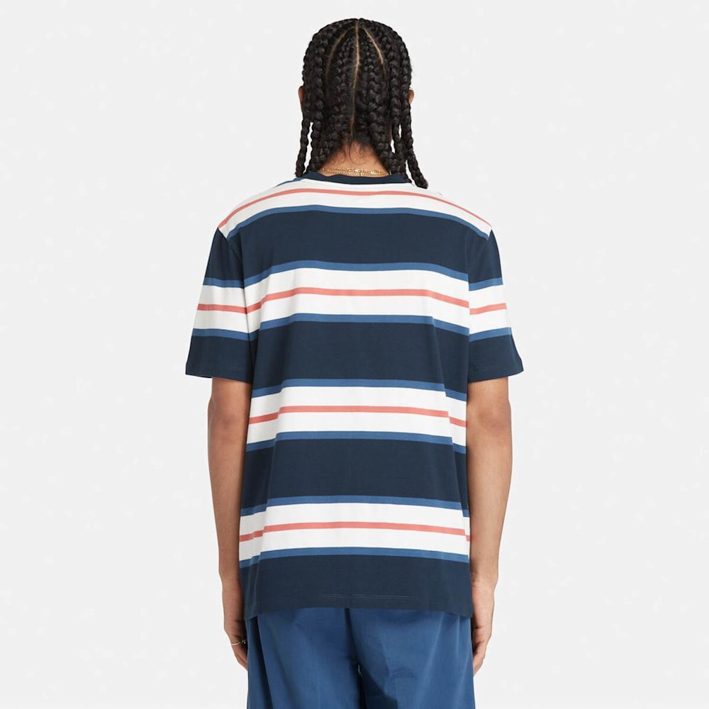 半袖 ストライプ Tシャツ メンズ image number 3