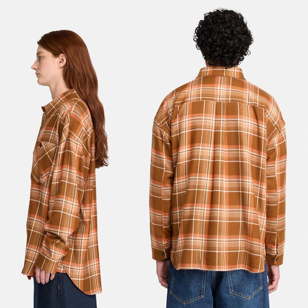 フランネル ヤーンダイ シャツ ユニセックス image number 2