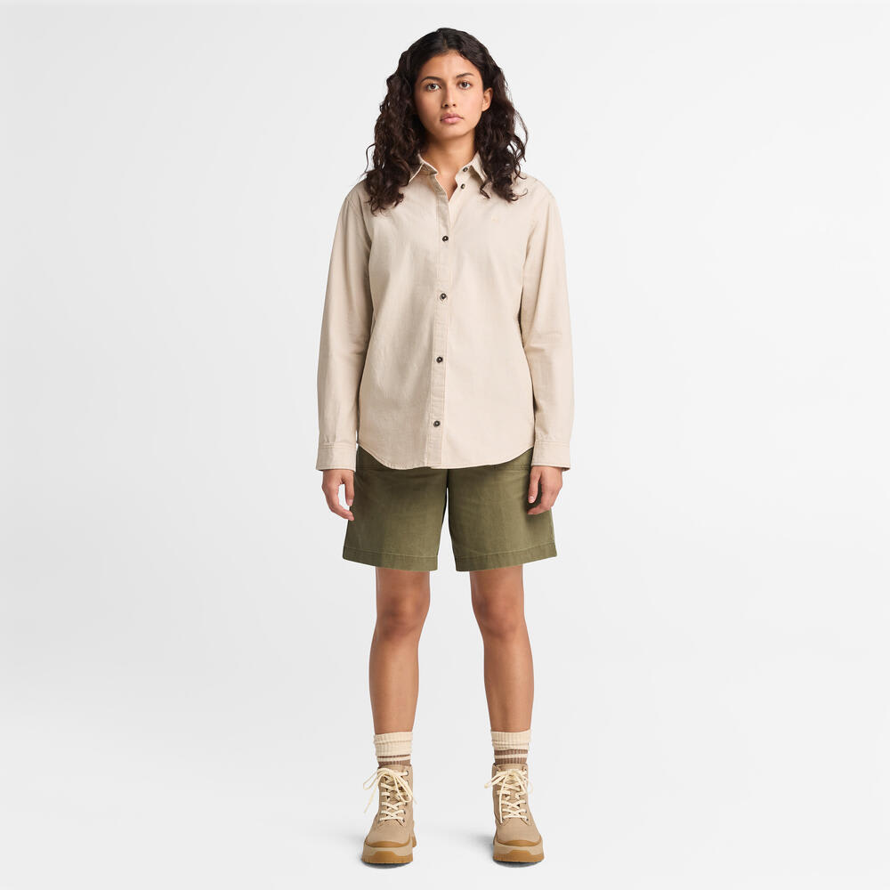 リネン バミューダ レディース image number 1