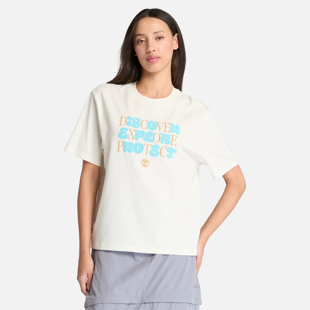 半袖 フロント グラフィック Tシャツ レディース image number 0