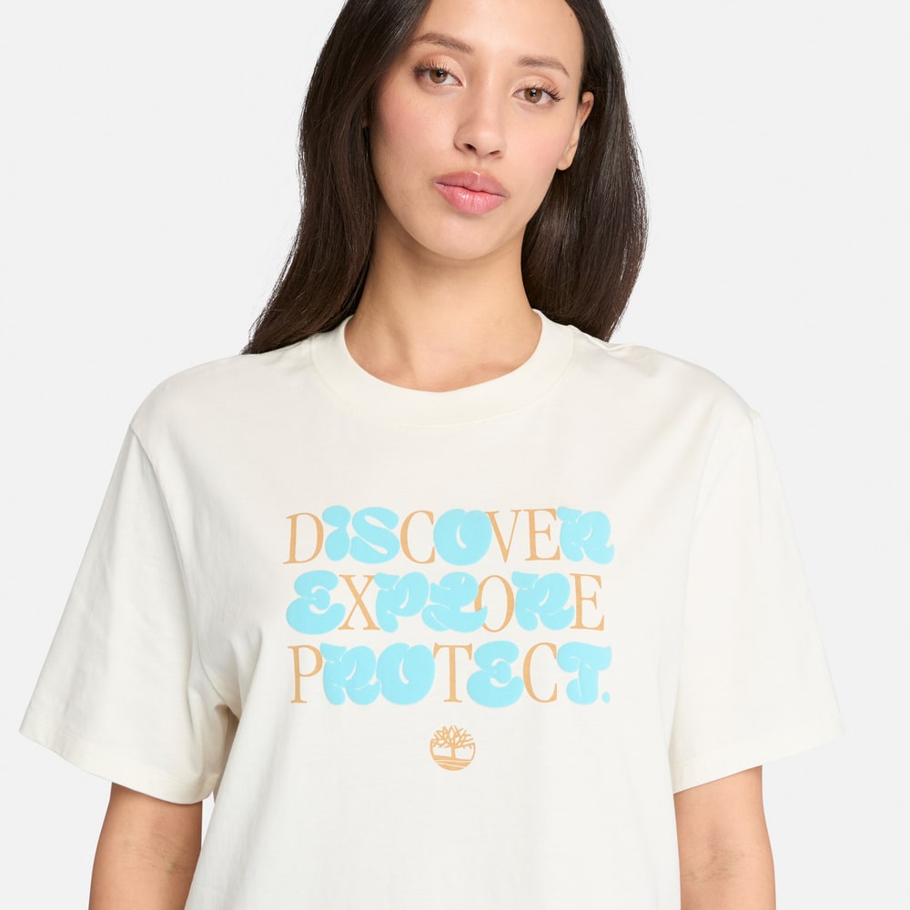半袖 フロント グラフィック Tシャツ レディース image number 2