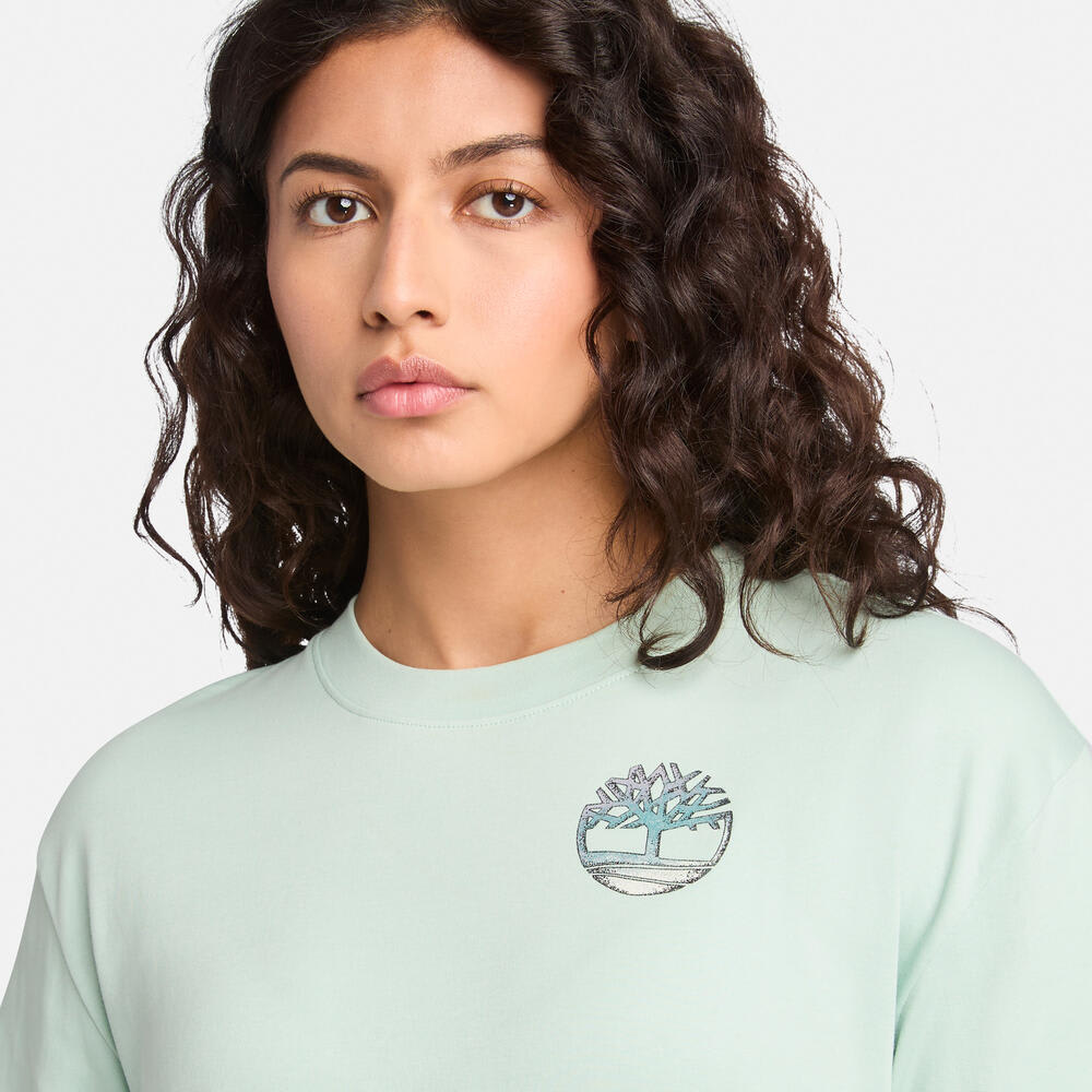 半袖 ティンバーフレッシュ&trade;　バック＆フロント グラフィック Tシャツ レディース image number 2