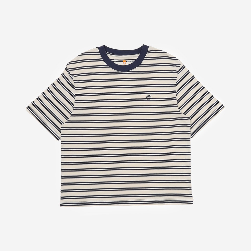 半袖 ストライプ Tシャツ レディース image number 0