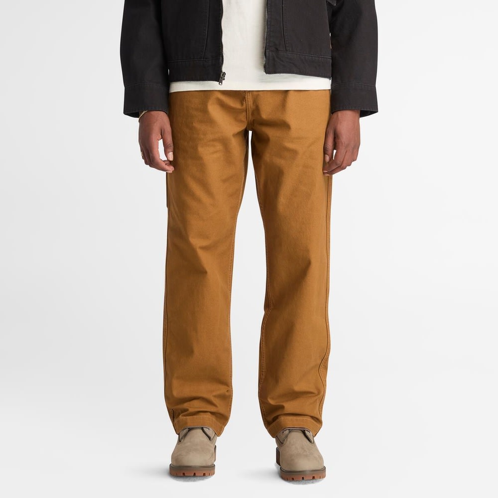 ウォッシュド キャンバス カーペンター パンツ メンズ