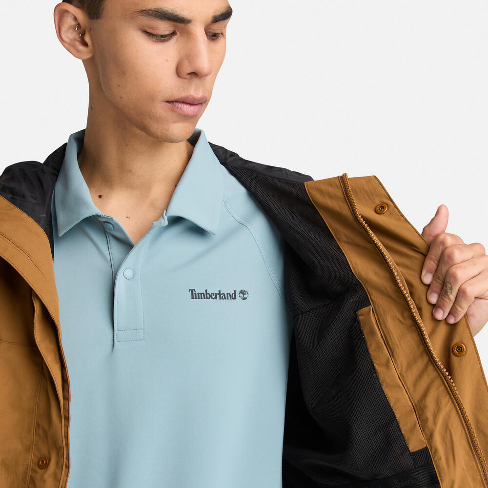 ウォータープルーフ フード ジャケット メンズ image number 2