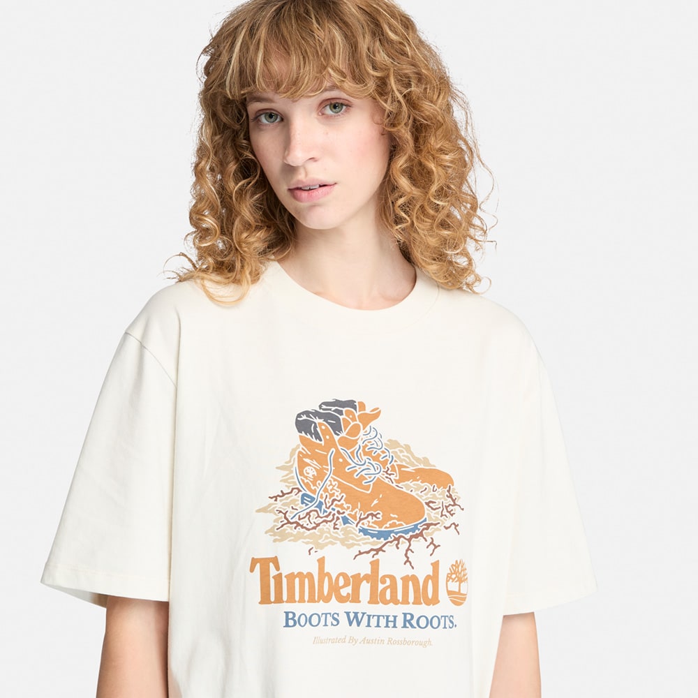 半袖 フロント ブーツ グラフィック Tシャツ ユニセックス