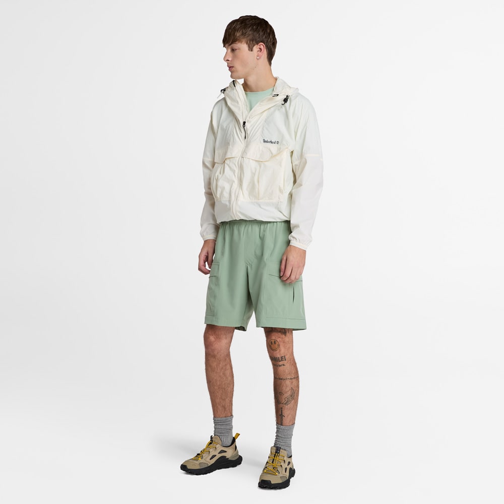 ウィンドプルーフ アンチUV DWR フード ジャケット メンズ