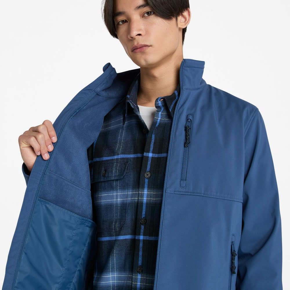 ウィンドプルーフ フルジップ ソフトシェル ジャケット メンズ image number 2