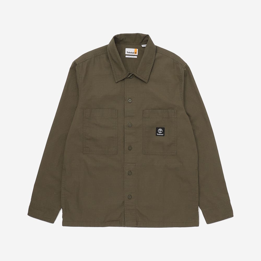 長袖 リップストップ ユーティリティ オーバーシャツ メンズ