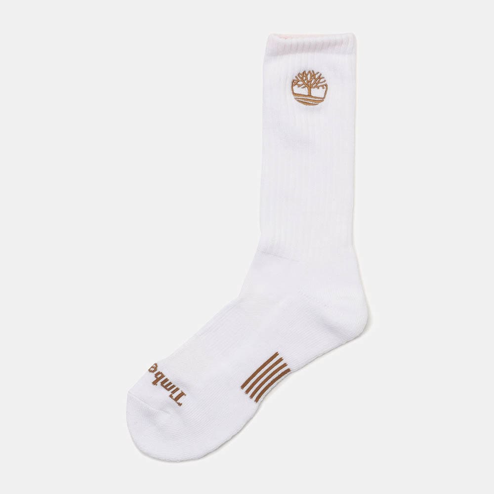 3パック イエローブーツ ロゴ ハーフ クッション クルー ソックス ユニセックス image number 3