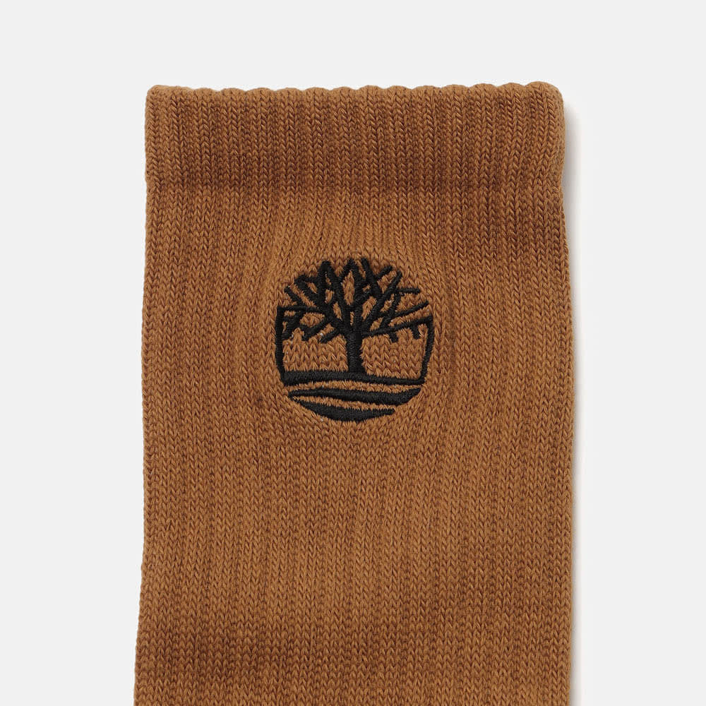 3パック イエローブーツ ロゴ ハーフ クッション クルー