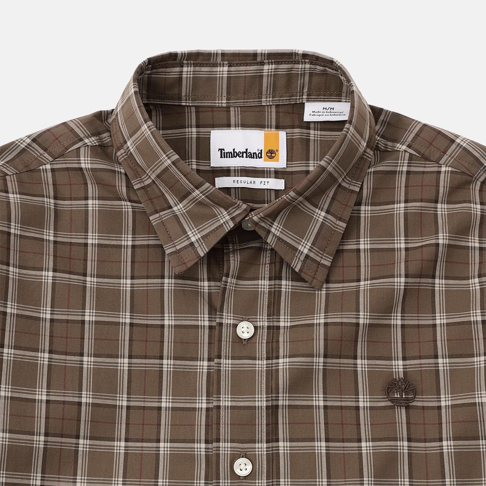 ポプリン チェック シャツ メンズ image number 2