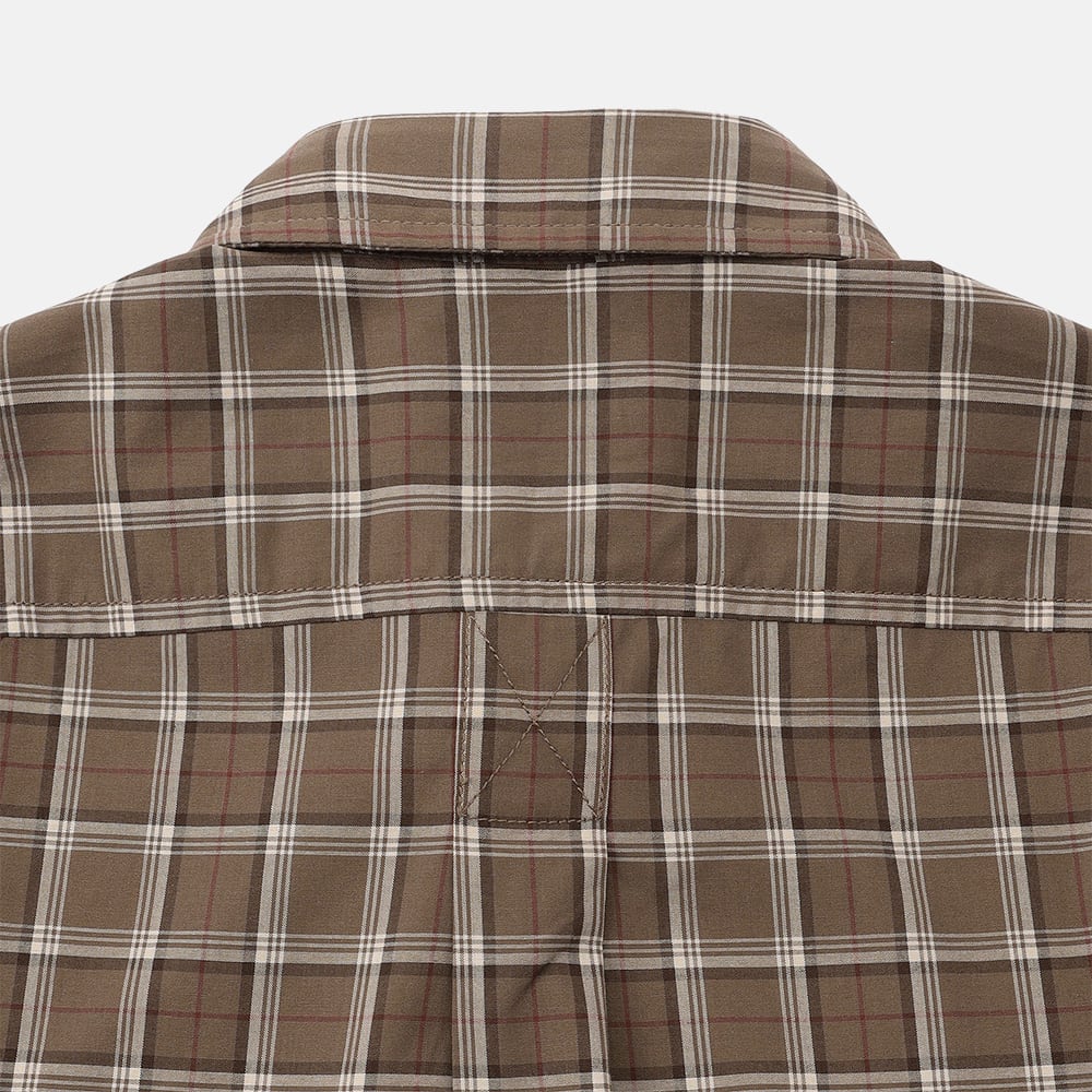 ポプリン チェック シャツ メンズ image number 3