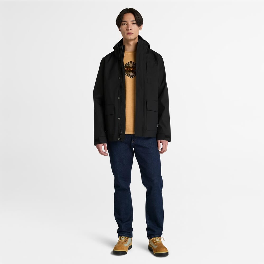 ウォーター レジスタント 3-in-1 フード ジャケット メンズ