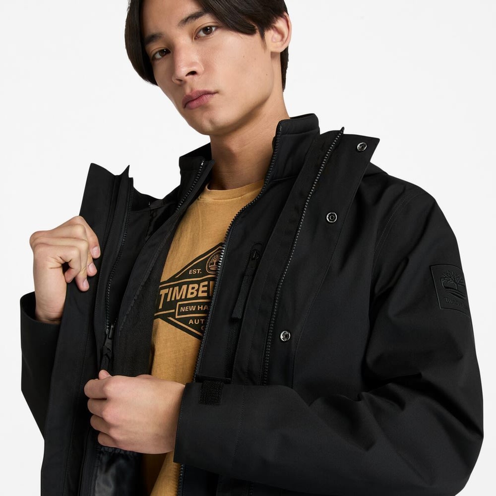 ウォーター レジスタント 3-in-1 フード ジャケット メンズ