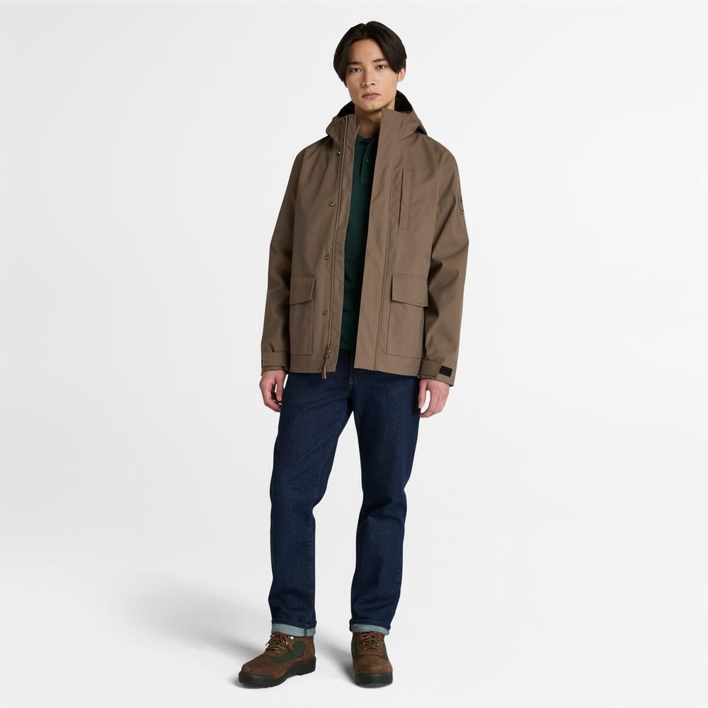 ウォーター レジスタント 3-in-1 フード ジャケット メンズ