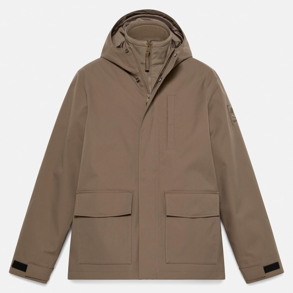 ウォーター レジスタント 3-in-1 フード ジャケット メンズ