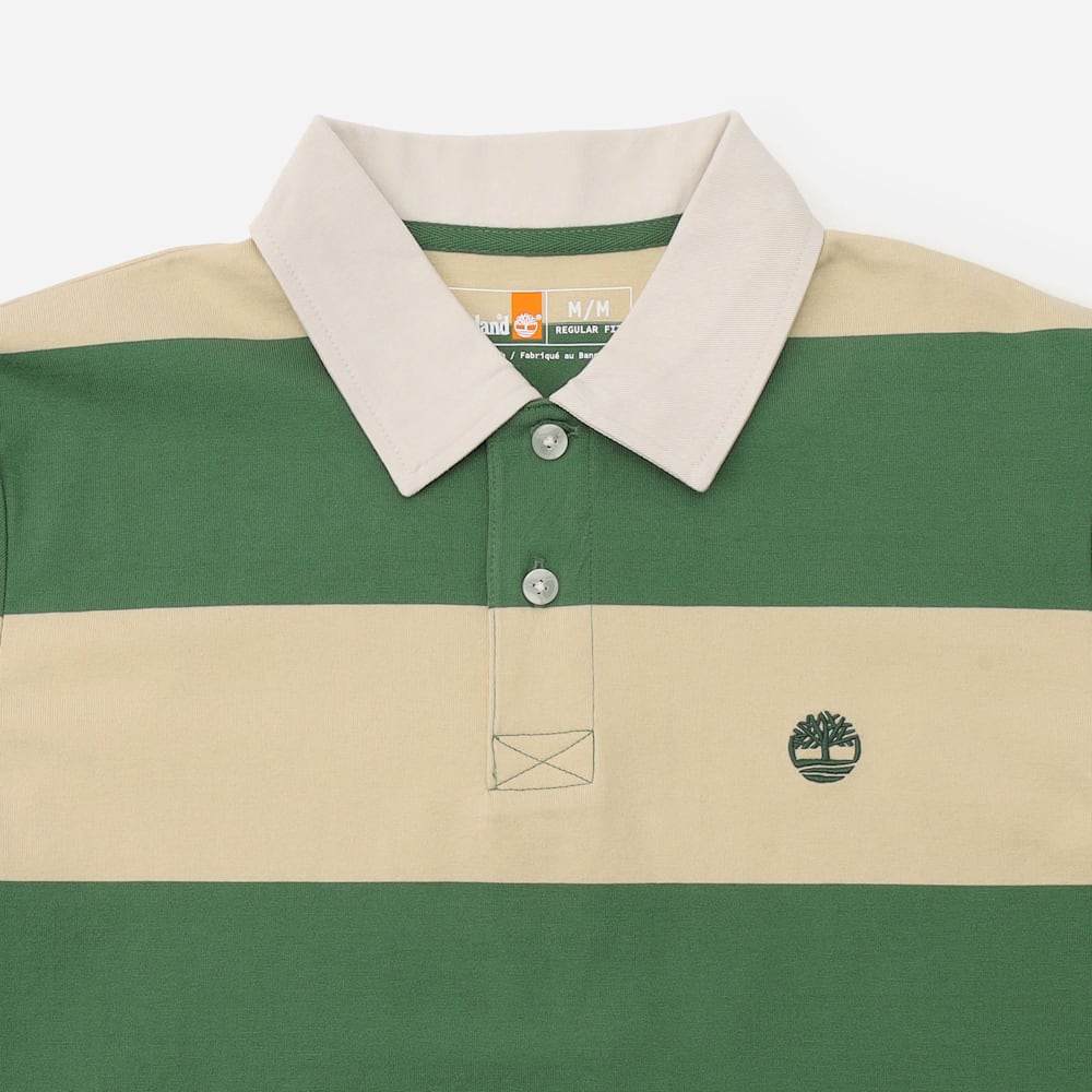 ラグビー ストライプ 半袖 ポロシャツ メンズ image number 2