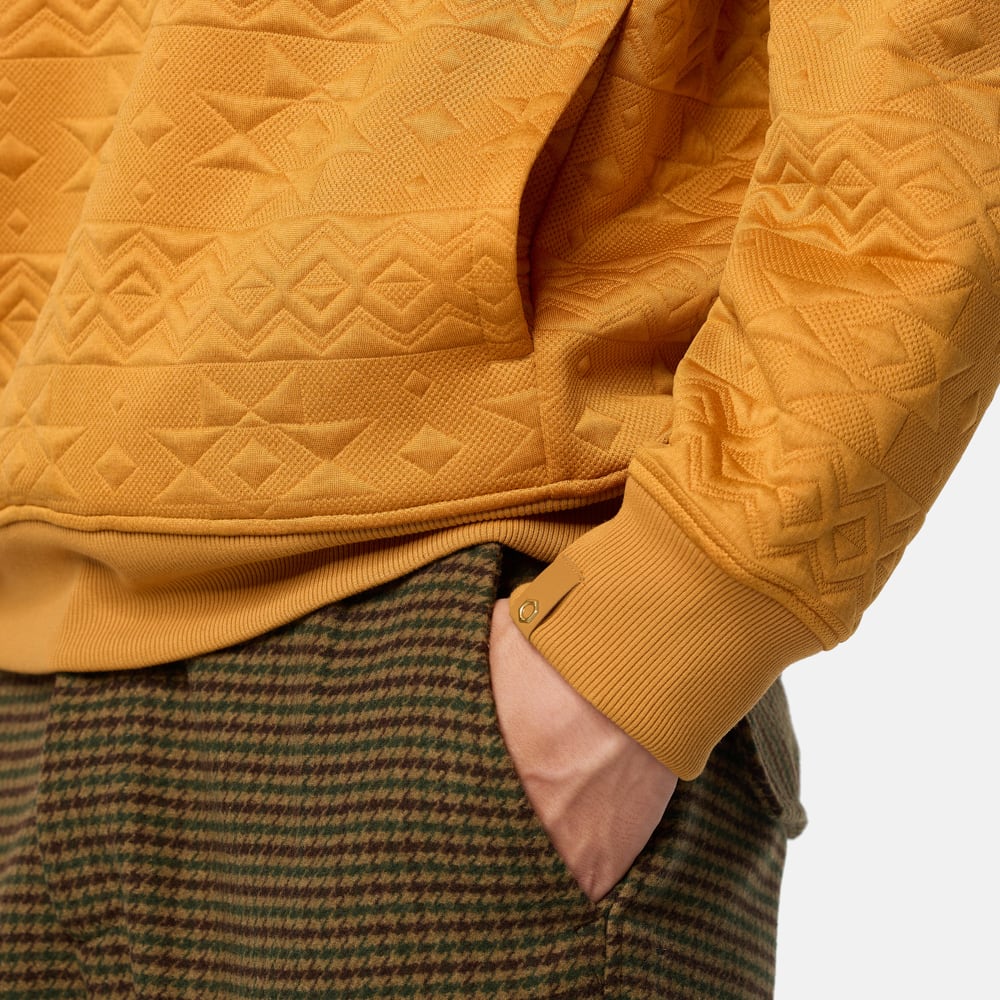 【TOKYO DESIGN COLLECTIVE】 ジャカード クルーネック スウェット シャツ ユニセックス image number 4