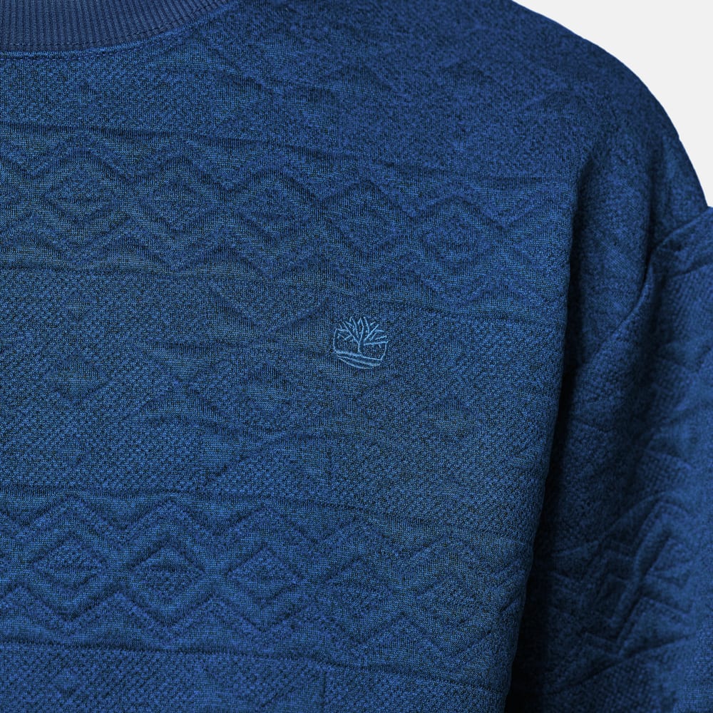 【TOKYO DESIGN COLLECTIVE】 ジャカード クルーネック スウェット シャツ ユニセックス image number 3