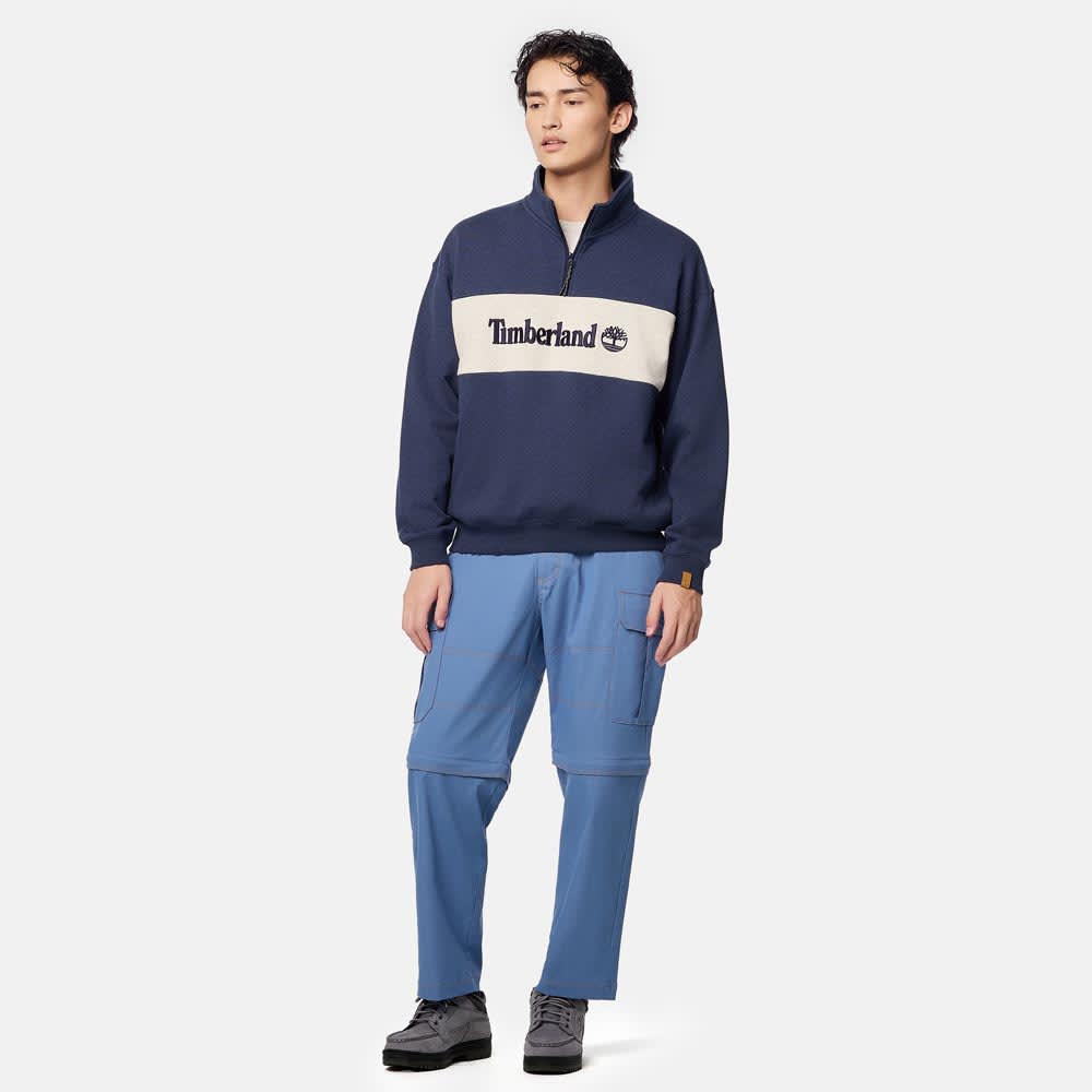 【TOKYO DESIGN COLLECTIVE】 ハーフジップ スウェットシャツ ユニセックス image number 2