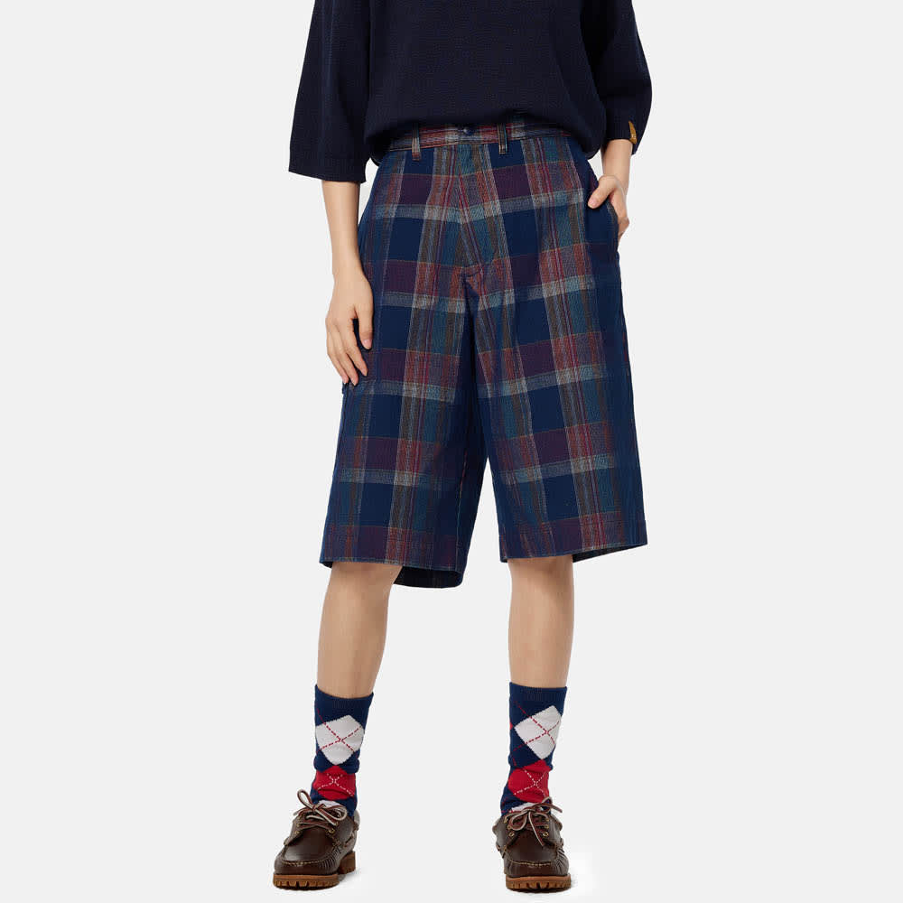 【TOKYO DESIGN COLLECTIVE】 コーデュロイ プレイド ショーツ ユニセックス image number 1