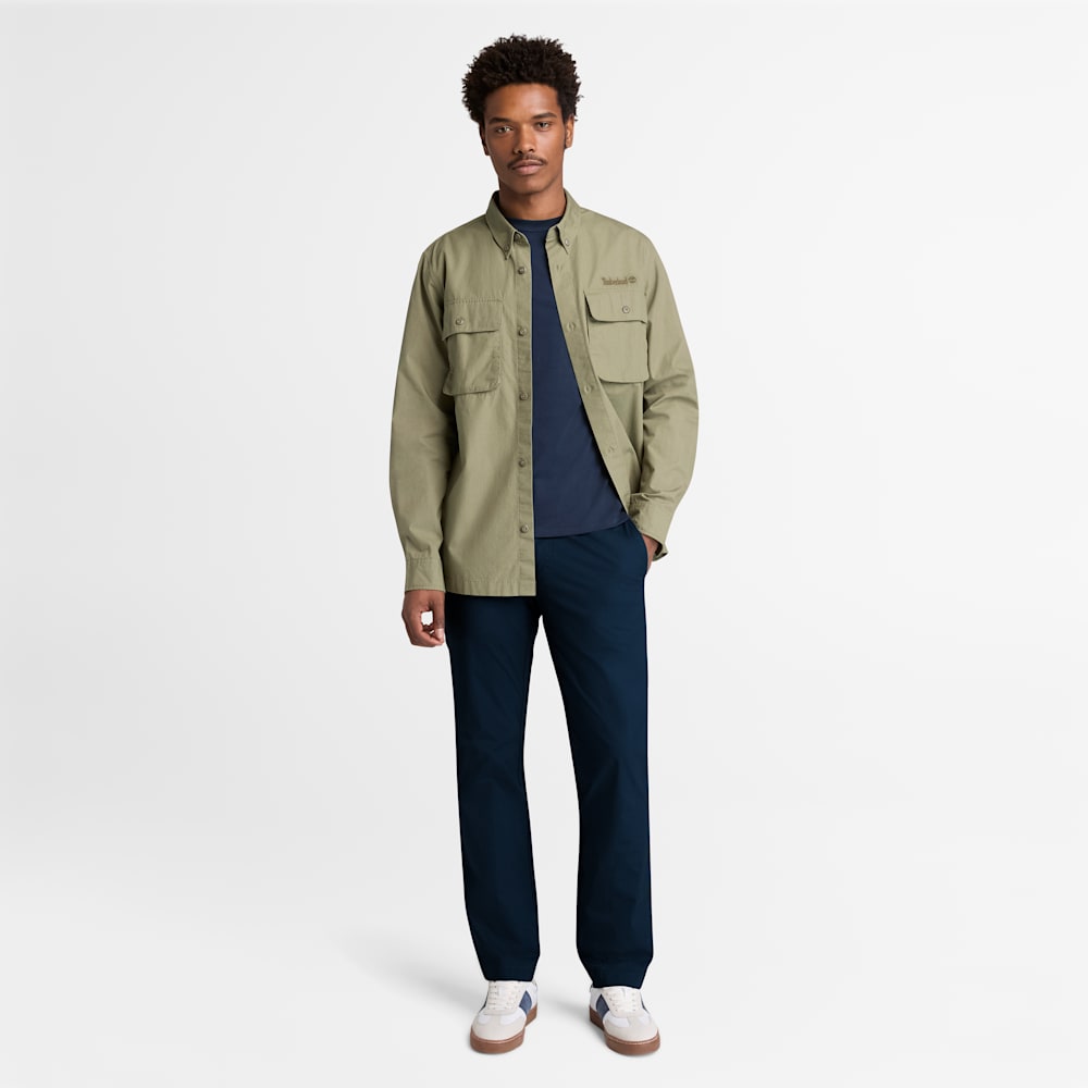 ポプリン チノ パンツ メンズ image number 8