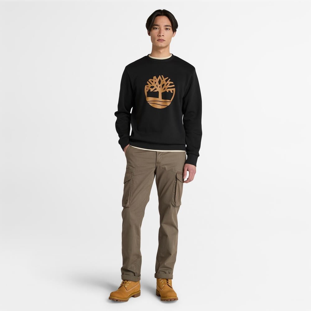 ブラッシュバック クルーネック スウェットシャツ メンズ image number 1