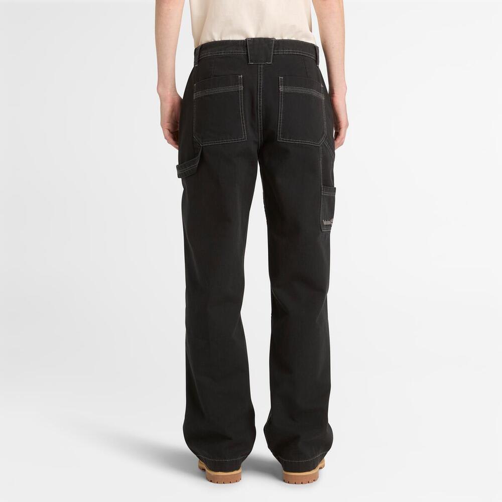 キャンバス ストレート パンツ レディース image number 3