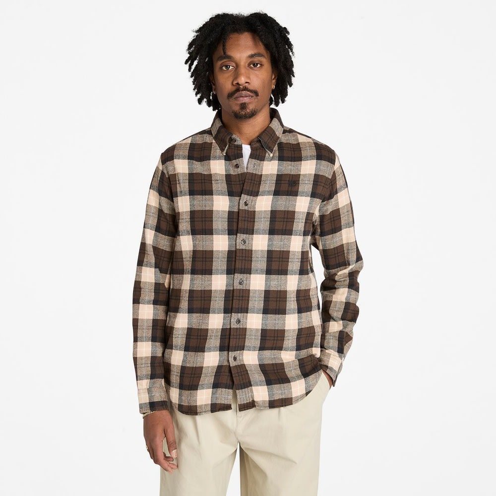 ミッドウェイト フランネルチェック シャツ メンズ image number 0