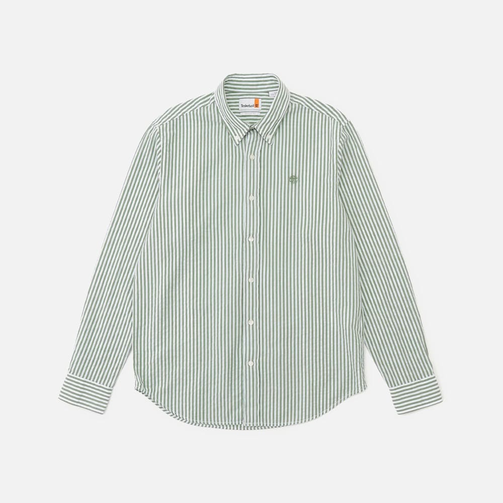 ストライプ シアサッカー 半袖 シャツ メンズ image number 0