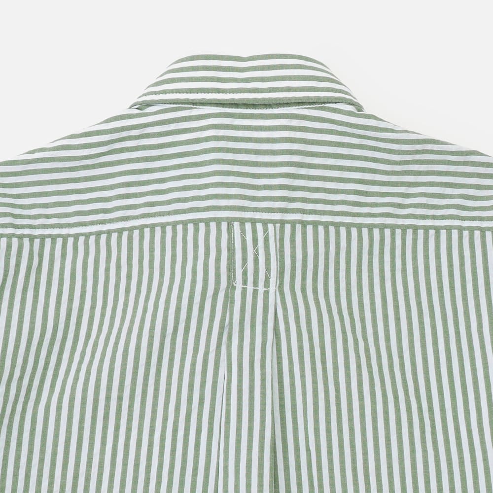 ストライプ シアサッカー 半袖 シャツ メンズ image number 3