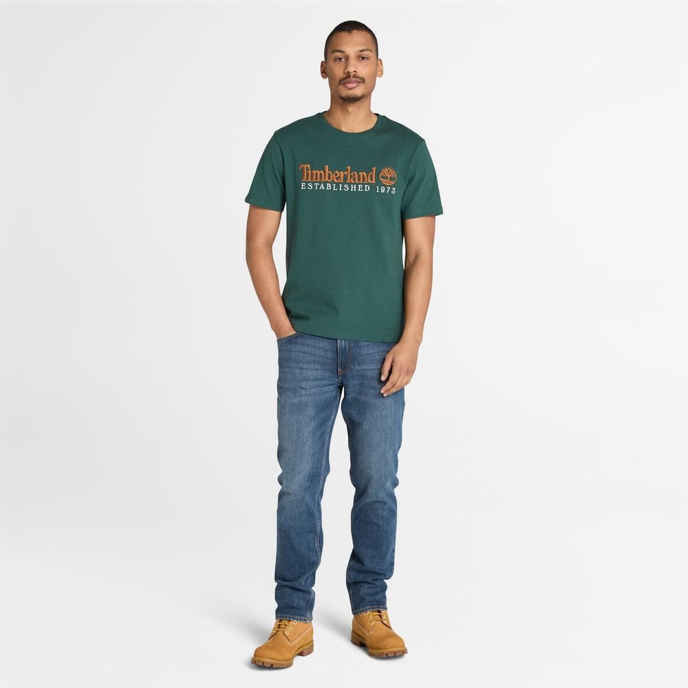 1973 エンブロイダリー ロゴ Tシャツ メンズ image number 1