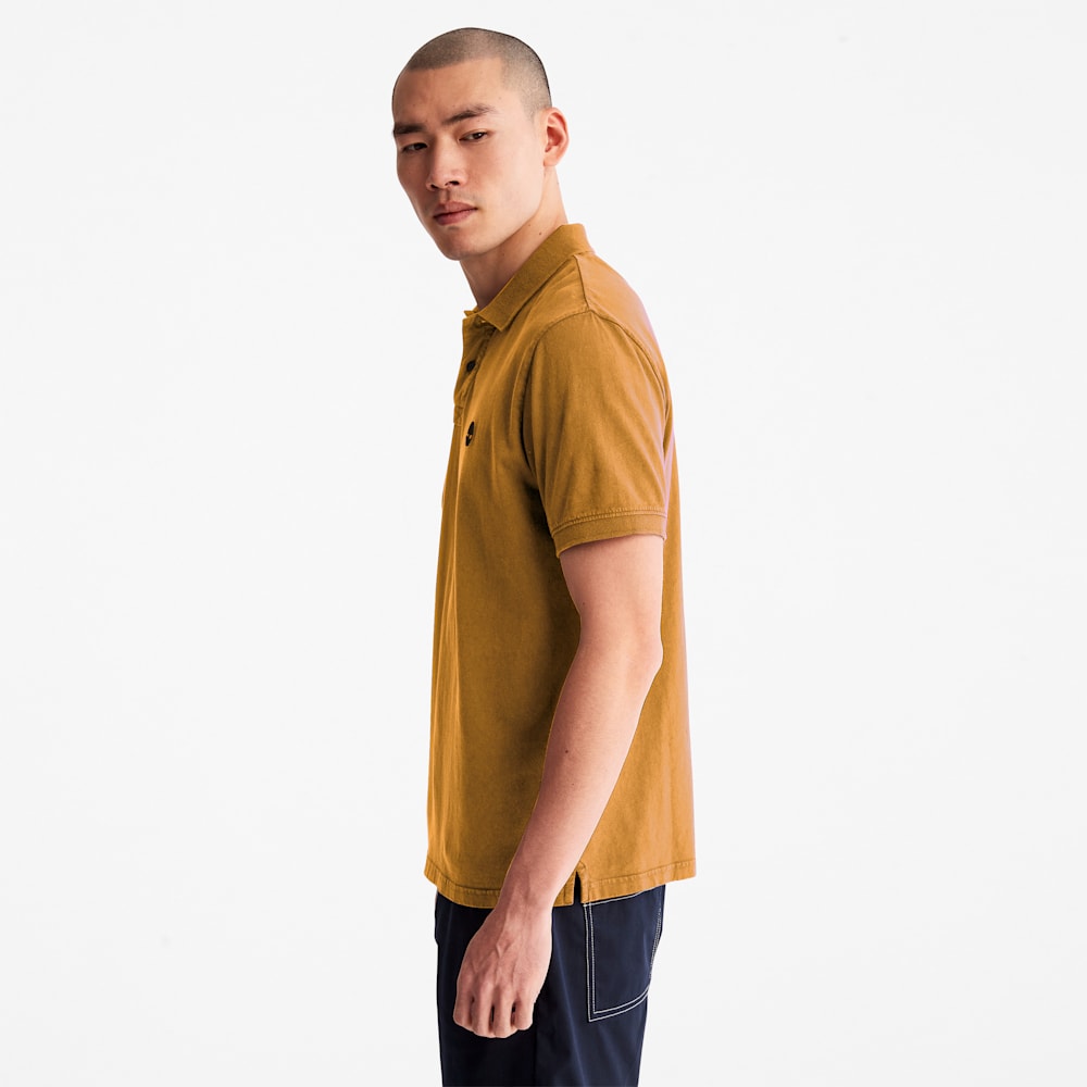 ウォッシュド 半袖 ポロシャツ メンズ image number 3