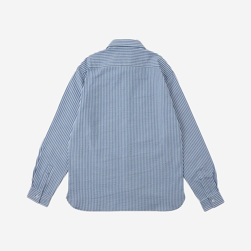 シアサッカー スリム シャツ メンズ image number 1