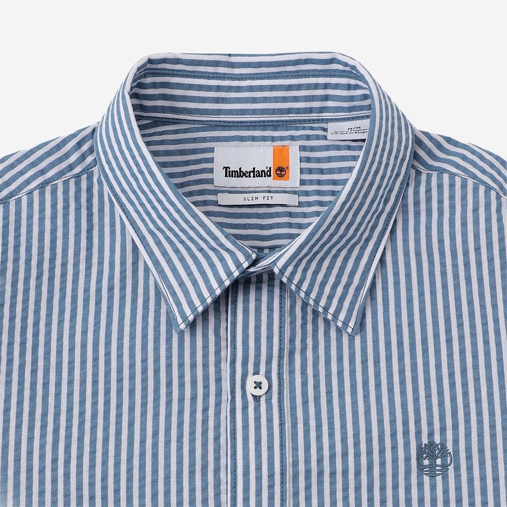 シアサッカー スリム シャツ メンズ image number 2