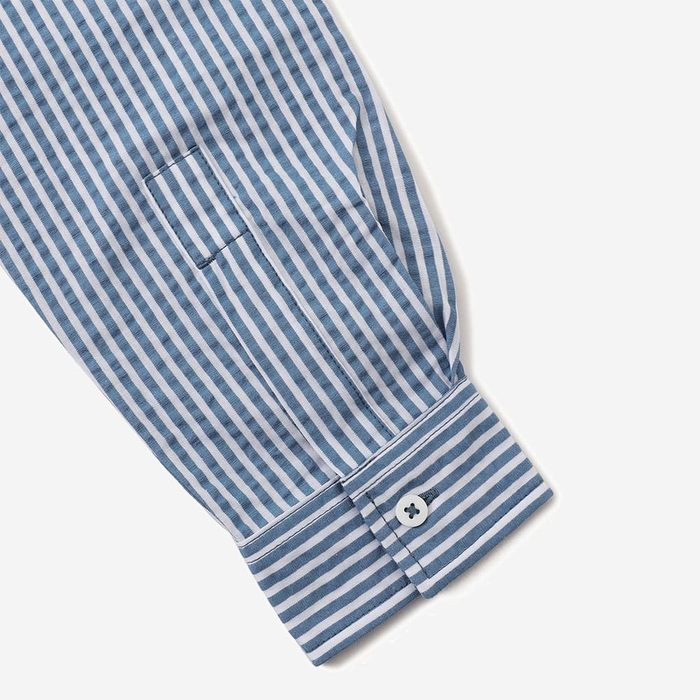 シアサッカー スリム シャツ メンズ image number 4