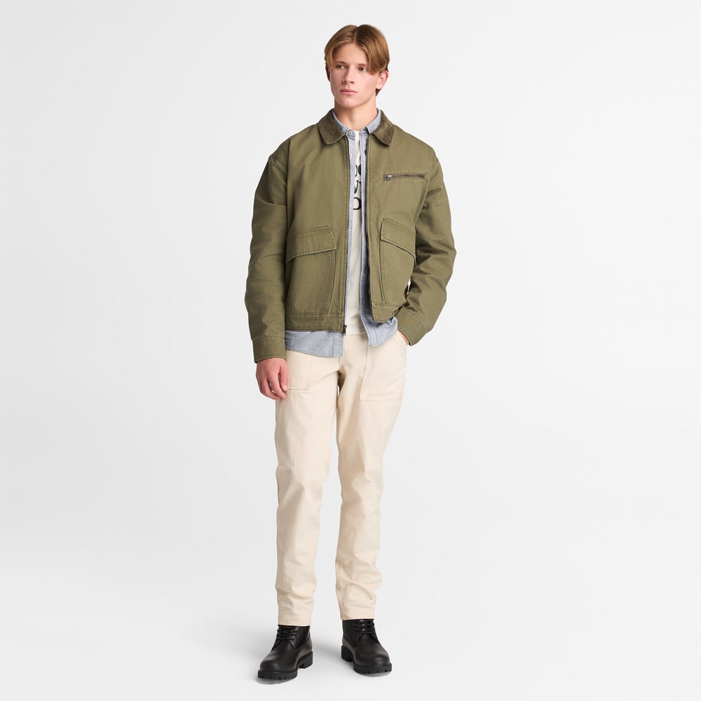 ウォッシュド キャンバス ファティーグ パンツ メンズ image number 1