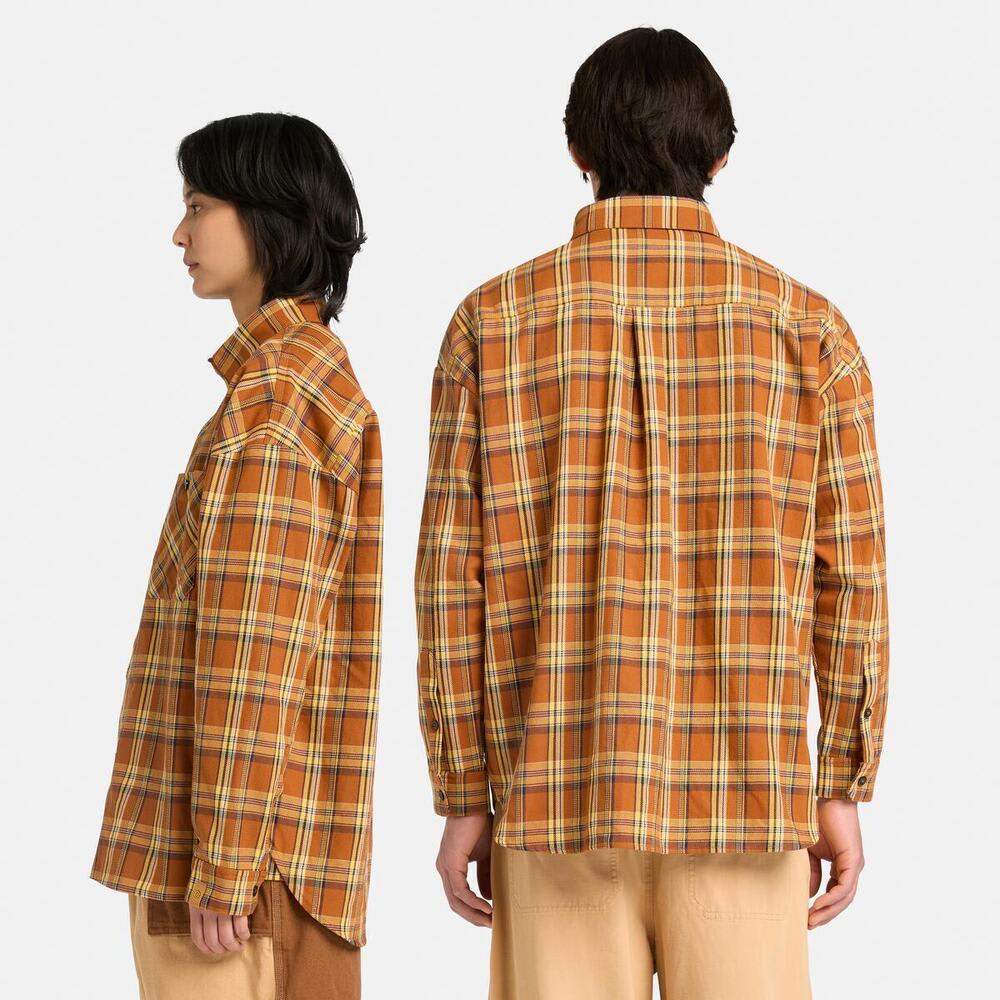 【TOKYO DESIGN COLLECTIVE】ヤーン ダイ プレイド 長袖 シャツ ユニセックス image number 1