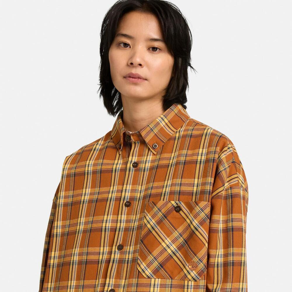 【TOKYO DESIGN COLLECTIVE】ヤーン ダイ プレイド 長袖 シャツ ユニセックス image number 3